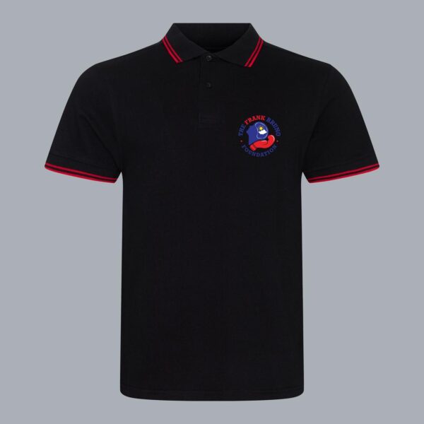 Unisex Stretch Tipped Polo - Frank Bruno Foundation Round Logo