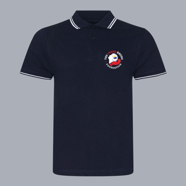 Unisex Stretch Tipped Polo - Frank Bruno Foundation Round Logo - Image 3